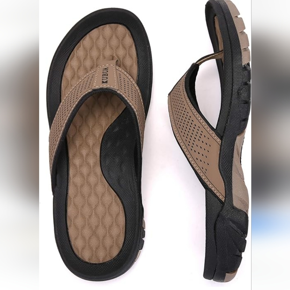 KUBUA Men's Beach Water Flip-Flops